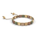 Shamballa Jewels Yellow Gold Champagne Diamond, Grey Sapphire, Yellow Sapphire & Brown Moonstone 6mm Lock Bracelet (Left View) - D225892