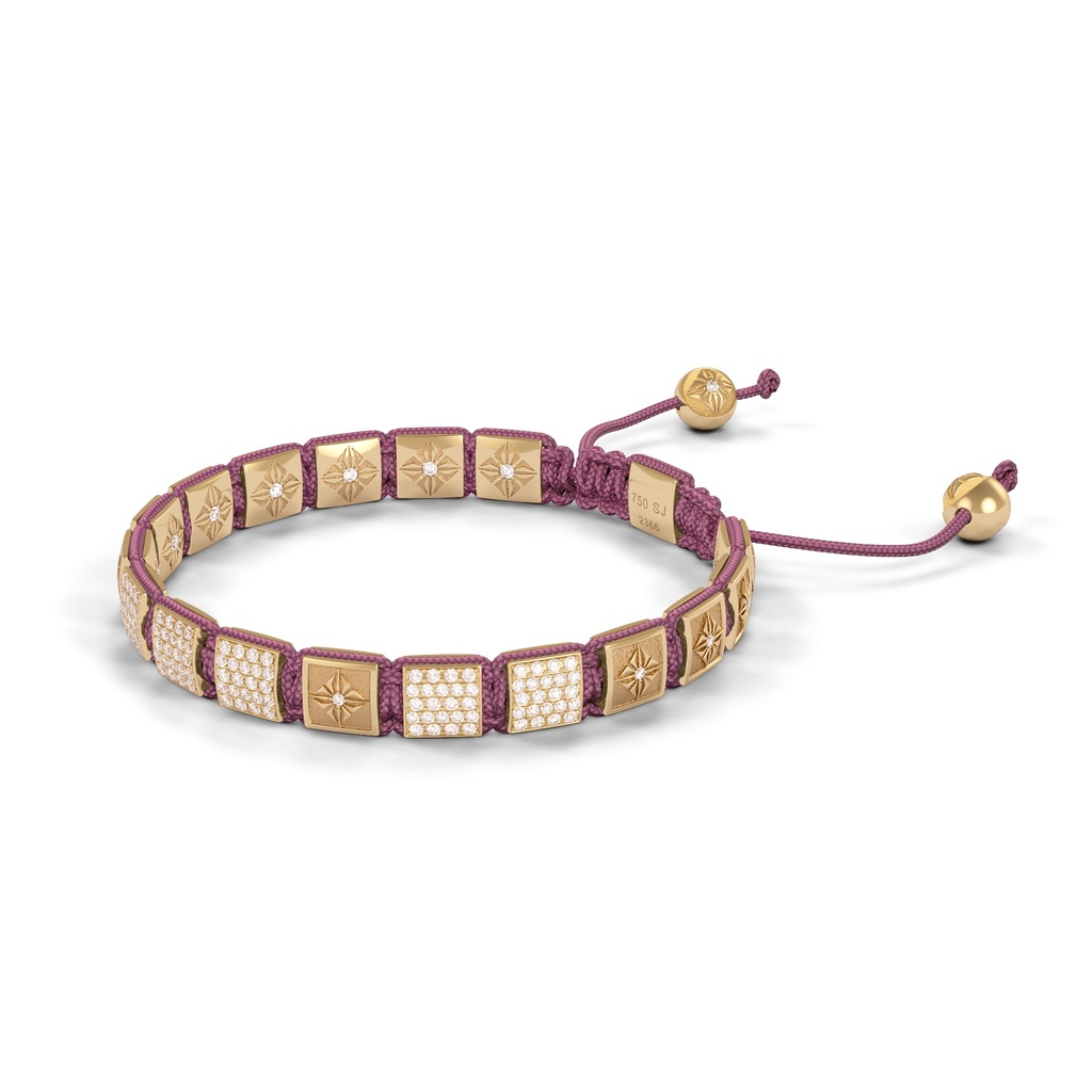 Shamballa Jewels White Gold White Diamond 6mm Lock Bracelet (Right View) - D227361