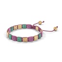 Shamballa Jewels Yellow Gold White Diamond, Emerald, Pink Sapphire & Yellow Sapphire 6mm Lock Bracelet (Right View) - D226071