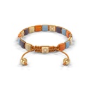Shamballa Jewels Yellow Gold White Diamond & Mixed Semi-Precious 6mm Lock Bracelet (Back View) - D191032
