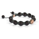 Shamballa Jewels Yellow Gold  10mm Braided Bracelet (Left View) - D243906