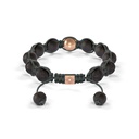 Shamballa Jewels Yellow Gold  10mm Braided Bracelet (Back View) - D243906