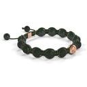 Shamballa Jewels Rose Gold  10mm Braided Bracelet (Left View) - D243907