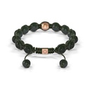 Shamballa Jewels Rose Gold  10mm Braided Bracelet (Back View) - D243907