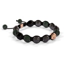 Shamballa Jewels Rose Gold  10mm Braided Bracelet (Left View) - D243908