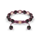 Shamballa Jewels Rose Gold White Diamond 8mm Braided Bracelet (Back View) - D243952
