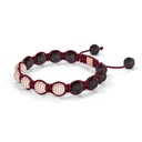 Shamballa Jewels Rose Gold White Diamond 8mm Braided Bracelet (Right View) - D243959