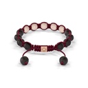 Shamballa Jewels Rose Gold White Diamond 8mm Braided Bracelet (Back View) - D243959