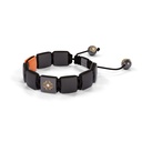 Black Gold White Diamond & Carnelian 10mm Lock Bracelet-D184009-Frost Fratelli (Right View)