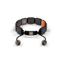 Black Gold White Diamond & Carnelian 10mm Lock Bracelet-D184009-Frost Fratelli (Back View)