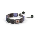 Shamballa Jewels-Rose Gold & Black Gold Black Diamond, Tanzanite, Brown Sapphire & Green Sapphire 10mm Lock Bracelet-D226176-Frost Fratelli (Right View)