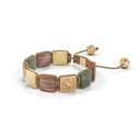Shamballa Jewels-Yellow Gold Champagne Diamond, Green Sapphire, Yellow Sapphire & Brown Moonstone 10mm Lock Bracelet-D227122-Frost Fratelli (Right View)