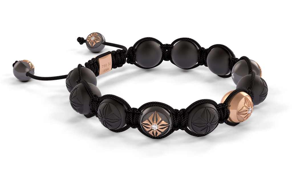 Shamballa Jewels - Rose Gold & Black Gold 10mm Bracelet - D244584 - Frost Fratelli #3