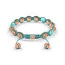 Shamballa Jewels - Rose Gold Turquoise 8mm Braided Bracelet - D246014 - Frost Fratelli #2