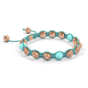 Shamballa Jewels - Rose Gold Turquoise 8mm Braided Bracelet - D246014 - Frost Fratelli #3