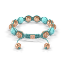 Shamballa Jewels - Rose Gold Turquoise 10mm Braided Bracelet - D246020 - Frost Fratelli #2