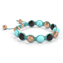 Shamballa Jewels - Rose Gold Turquoise & Ceramic 10mm Braided Bracelet - D246021 - Frost Fratelli #3