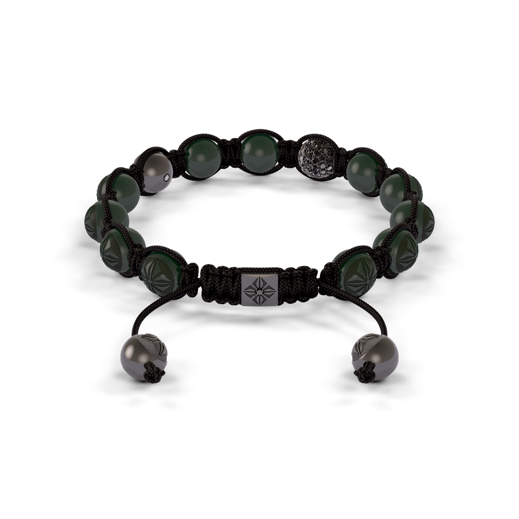 Shamballa Jewels - Black Gold Ceramic & Black Diamond 8mm Braided Bracelet - D247506 - Frost Fratelli #2