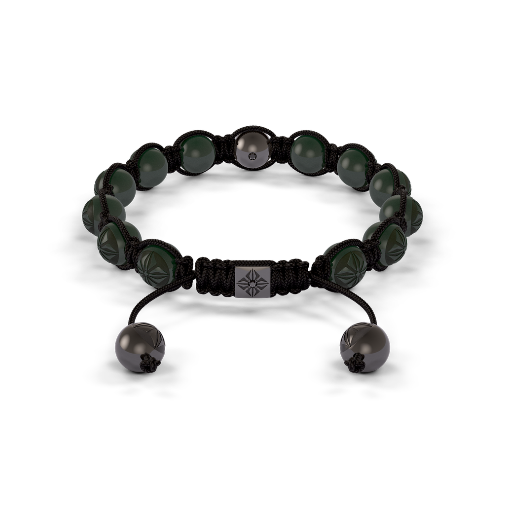 Shamballa Jewels - Black Gold Ceramic 8mm Braided Bracelet - D247510 - Frost Fratelli #2