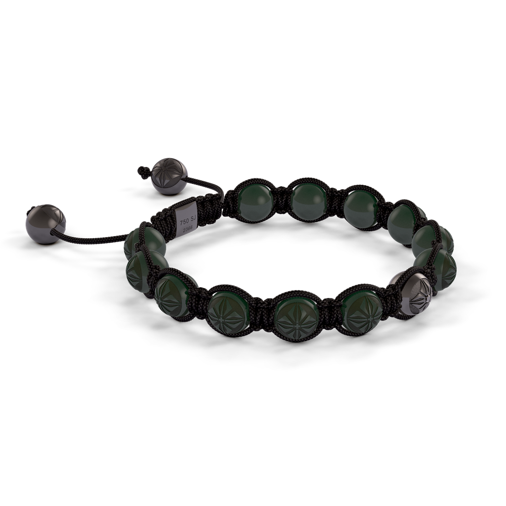 Shamballa Jewels - Black Gold Ceramic 8mm Braided Bracelet - D247510 - Frost Fratelli #3