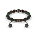Shamballa Jewels - Black Gold Ceramic & Brown Sapphire 8mm Braided Bracelet - D247511 - Frost Fratelli #2