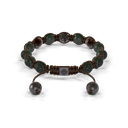 Shamballa Jewels - Black Gold Ceramic, Brown Sapphire & Black Diamond 8mm Braided Bracelet - D247512 - Frost Fratelli #2