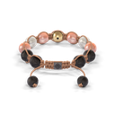 Shamballa Jewels - Black Gold Ceramic, Black Diamond & Pink Moonstone 10mm Braided Bracelet - D247526 - Frost Fratelli #2