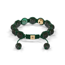 Shamballa Jewels - Yellow Gold Ceramic, Black Diamond & Emerald 10mm Braided Bracelet - D247535 - Frost Fratelli #2