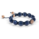 Shamballa Jewels - Rose Gold Ceramic, Champagne Diamond & Blue Sapphire 10mm Braided Bracelet - D247543 - Frost Fratelli #3