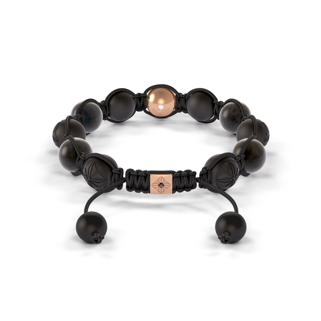 Shamballa Jewels - Rose Gold Ceramic & Grey Sapphire 10mm Braided Bracelet - D247548 - Frost Fratelli #2
