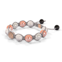 Shamballa Jewels - Rose Gold Champagne Diamond, Pink Moonstone & Ceramic 10mm Braided Bracelet - D247554 - Frost Fratelli
