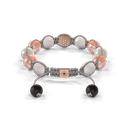 Shamballa Jewels - Rose Gold Champagne Diamond, Pink Moonstone & Ceramic 10mm Braided Bracelet - D247554 - Frost Fratelli #2