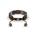 Shamballa Jewels - Black Gold Champagne Diamond, Tanzanite, Turquoise & Ceramic 10mm Bracelet - - Frost Fratelli (Back View)