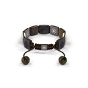 Shamballa Jewels - Black Gold Champagne Diamond, Brown Sapphire, Grey Sapphire, Grey Moonstone & Ceramic 10mm Lock Bracelet - - Frost Fratelli (Back View)