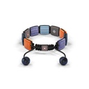 Shamballa Jewels - Black Gold & Rose Gold Champagne Diamond, Tanzanite, Aquamarine, Carnelian & Ceramic 10mm Lock Bracelet - - Frost Fratelli (Back View)