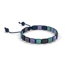 Shamballa Jewels - Black Gold Black Diamond, Turquoise, Tanzanite & Ceramic 6mm Lock Bracelet - - Frost Fratelli (Left View)