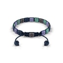 Shamballa Jewels - Black Gold Black Diamond, Turquoise, Tanzanite & Ceramic 6mm Lock Bracelet - - Frost Fratelli (Back View)