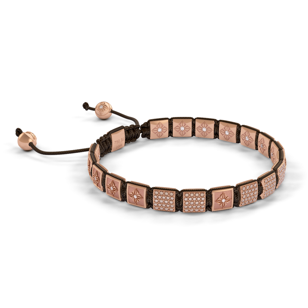 Shamballa Jewels - Rose Gold Champagne Diamond 6mm Lock Bracelet - D231343 - Frost Fratelli #3