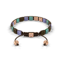 Shamballa Jewels - Rose Gold Champagne Diamond, Tanzanite, Turquoise & Ceramic 6mm Lock Bracelet - D242545 - Frost Fratelli #2