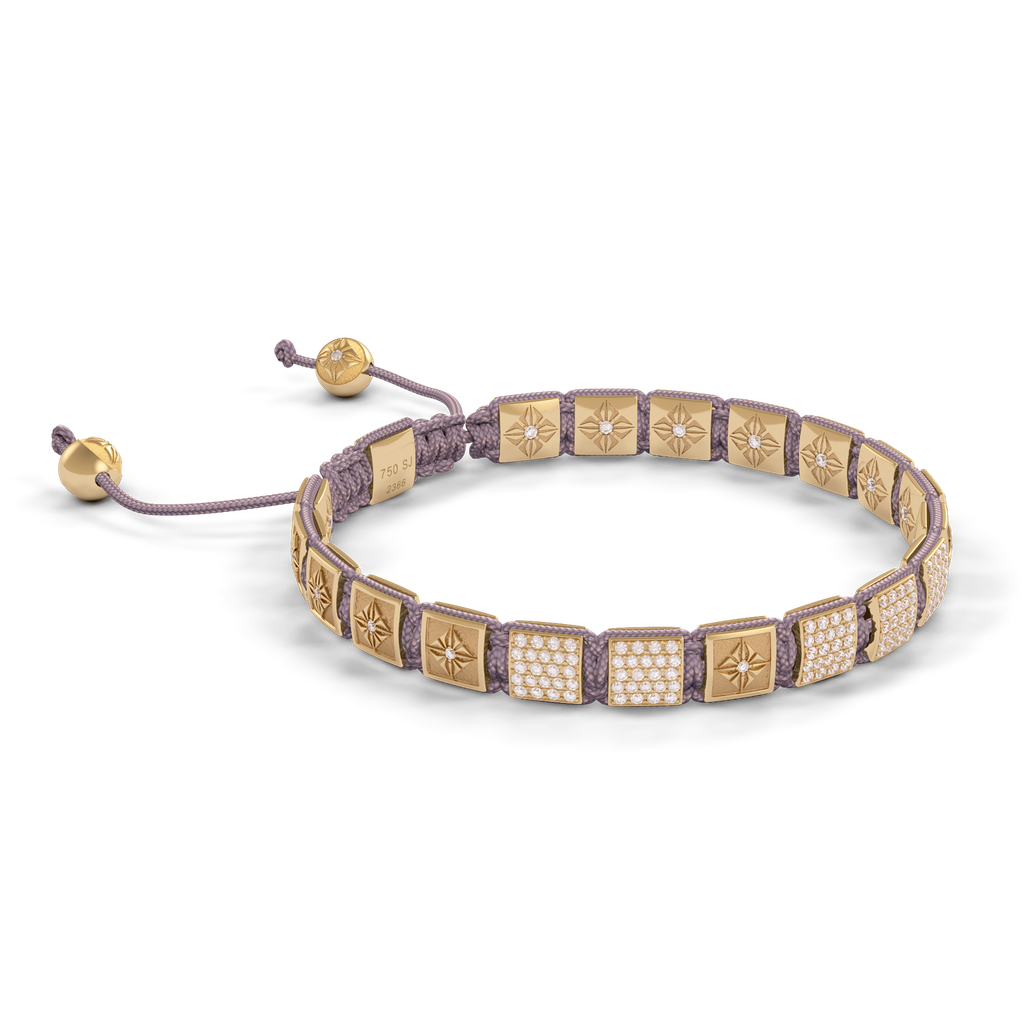 Shamballa Jewels - Yellow Gold White Diamond 6mm Lock Bracelet - D244920 - Frost Fratelli #3