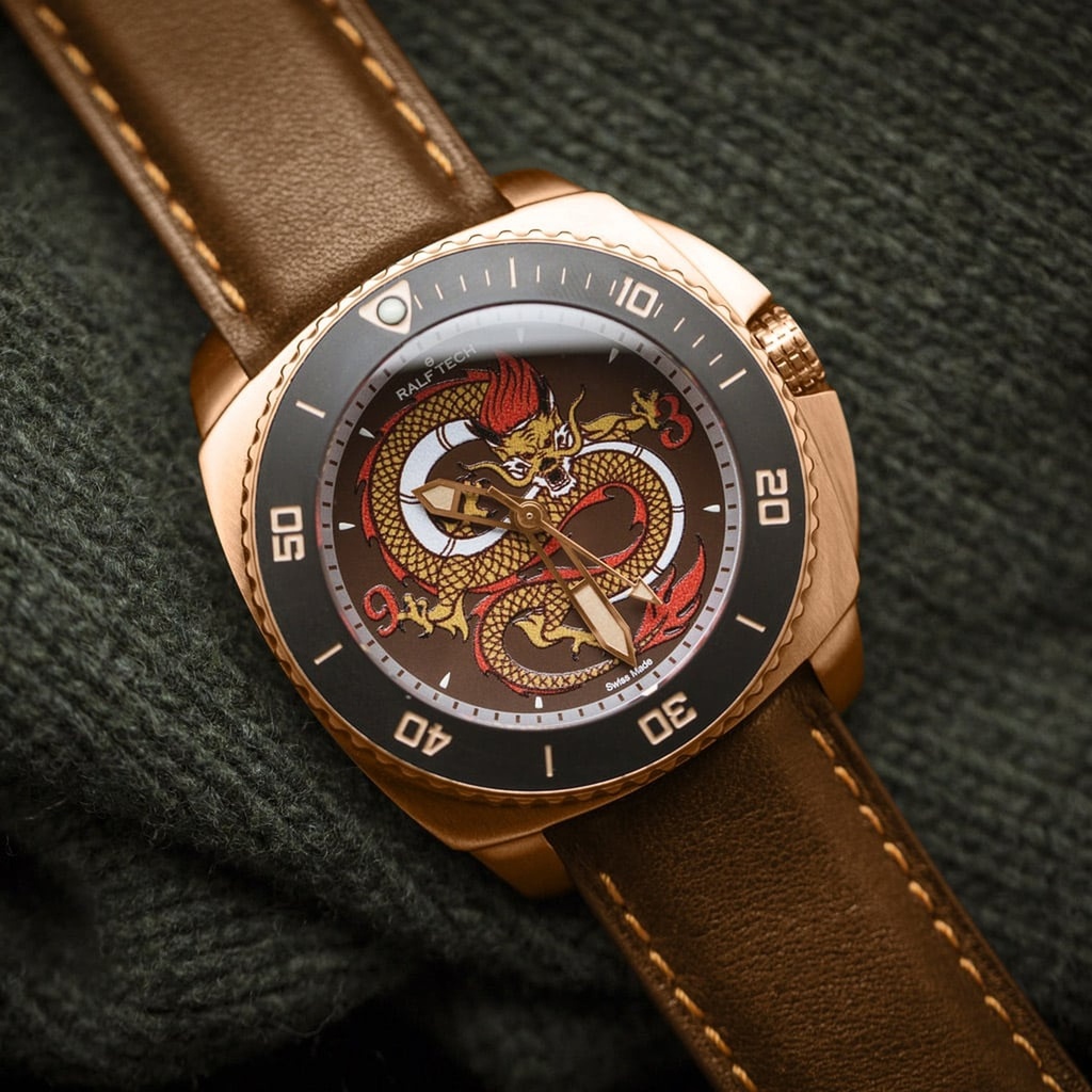 WRX AUTOMATIC GOLDEN DRAGON Watch - WRX 6002 - Frost Fratelli