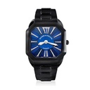 Berkeley W1 Black Steel Watch Blue Dial With Rose Roman Numerals Watch - W1.PM.BLRR - Frost Fratelli