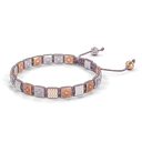 Shamballa Jewels - White Gold & Rose Gold White Diamond 6mm Lock Bracelet - D253670 - Frost Fratelli