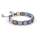 Shamballa Jewels - Black Gold & White Gold White Diamond, Aquamarine, Tanzanite, Grey Moonstone, Amethyst & Brown Moonstone 10mm Lock Bracelet - D253520 - Frost Fratelli #3