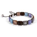 Shamballa Jewels - White Gold White Diamond, Aquamarine, Tanzanite, Brown Sapphire, Amethyst & Brown Moonstone 10mm Lock Bracelet - D253522 - Frost Fratelli #3
