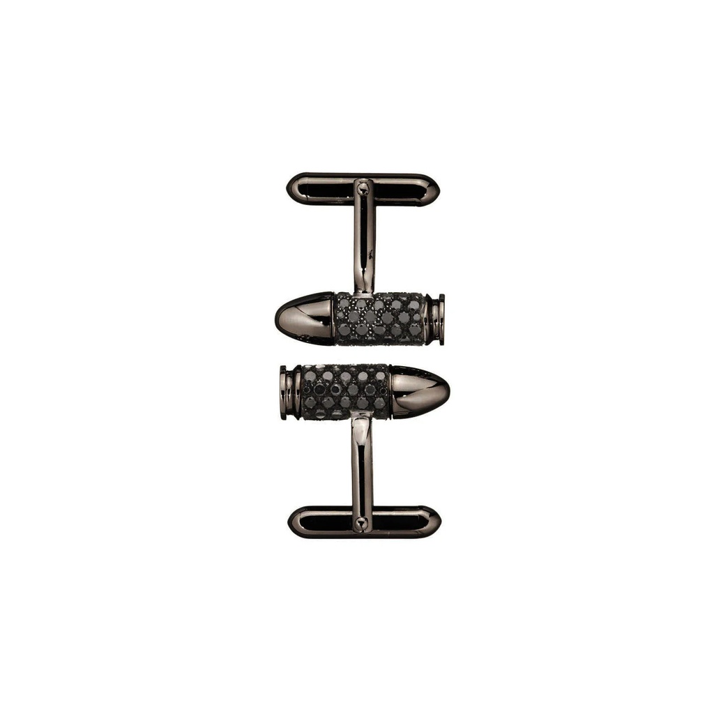 Akillis Black Gold Bang Bang Black Diamond Cufflinks CBB0002-NS
