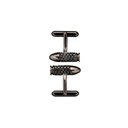 Akillis Black Gold Bang Bang Black Diamond Cufflinks CBB0002-NS