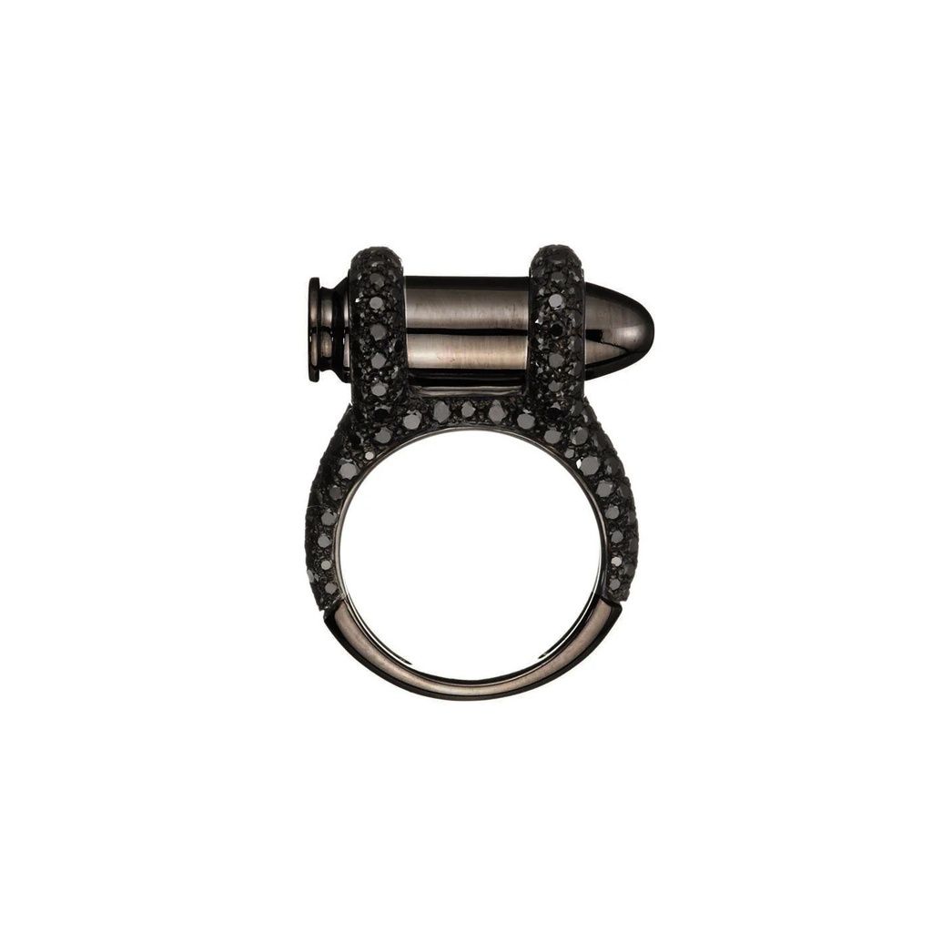Akillis Black Gold Bang Bang Black Diamond Ring