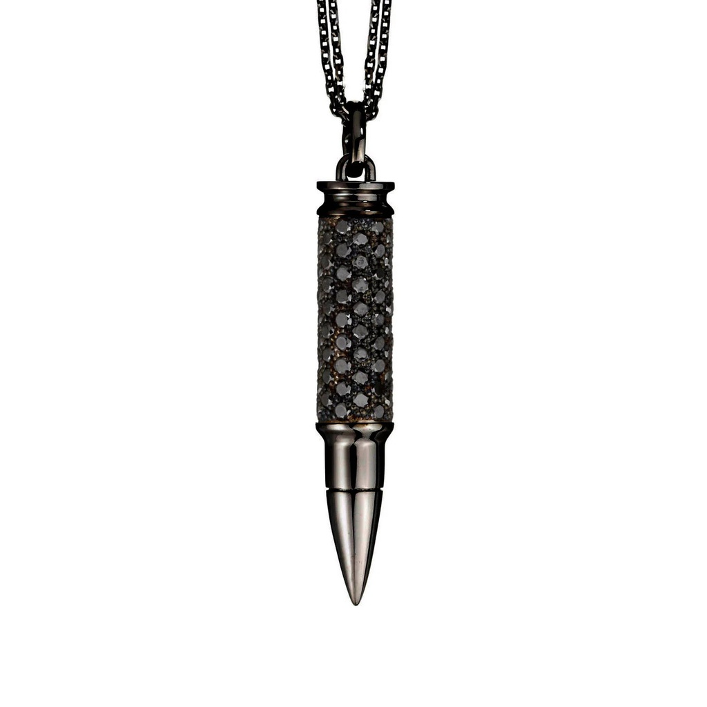 Akillis Black Gold Fatal Attraction Black Diamond Necklace PFA0025-NS