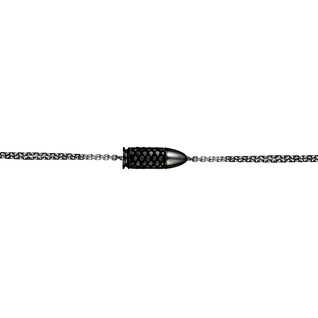Akillis Black Gold Mini Bang Bang Black Diamond Chain Bracelet BMB0003